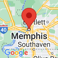 Map of Memphis, TN